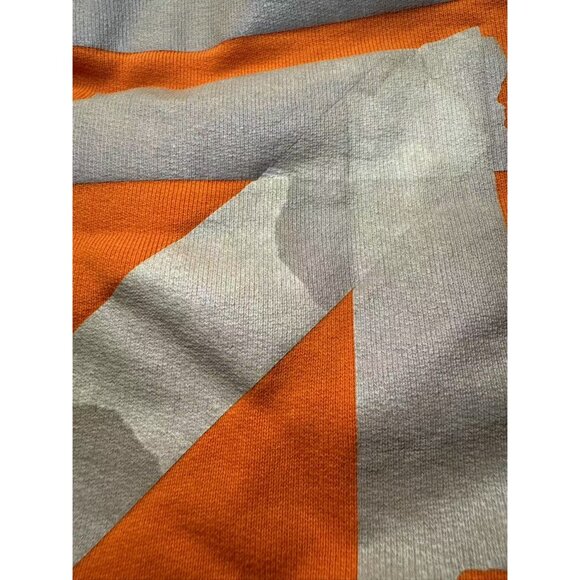 Off-White Virgil Abloh Orange Graphic Hoodie With Arrows & Logo Design - Picture 10 of 12